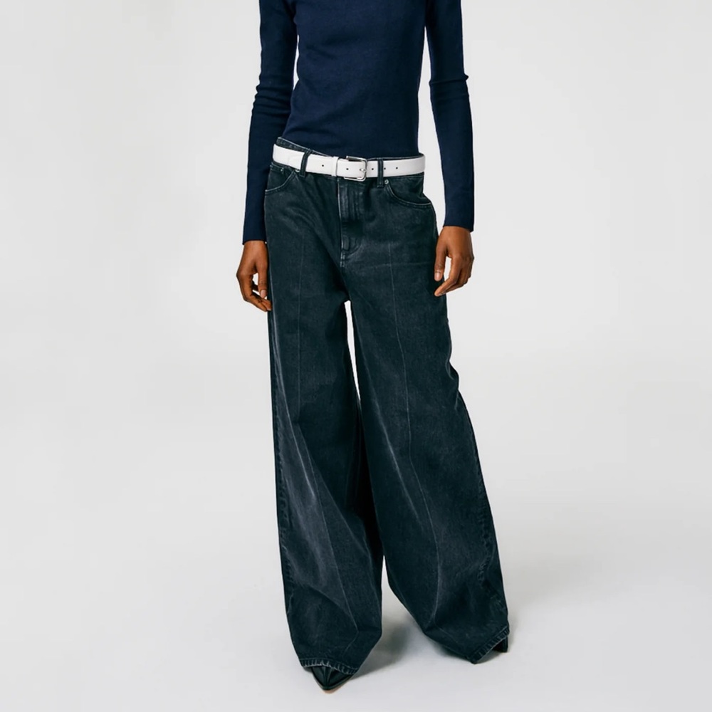 Tibi black denim Murray Jean